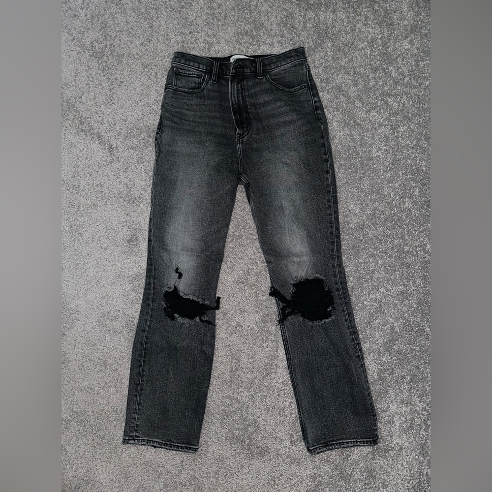 A&F Washed Black Jeans